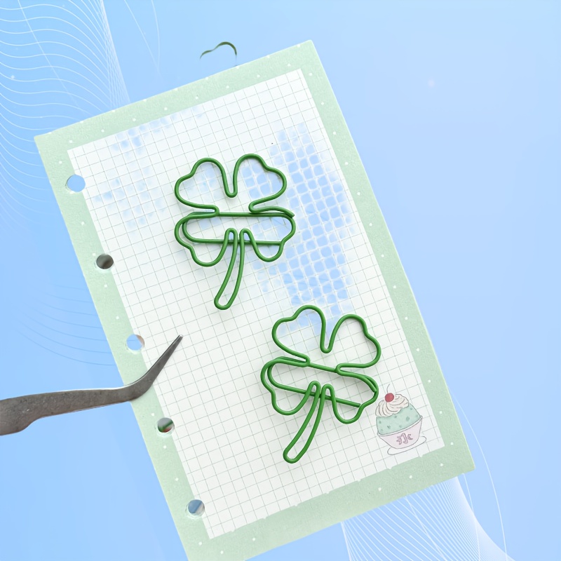 20/30/40pcs green four-leaf cl - огляд і ціна Binder Clip Assorted