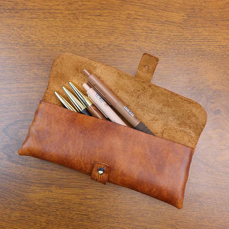 Ins Retro Tanned Leather Korea - огляд і ціна Tan Stationery & Office Supply