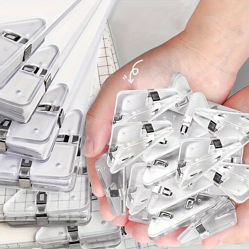 22pcs Clear Triangle Clip Set  - огляд і ціна Binder Clip Assorted