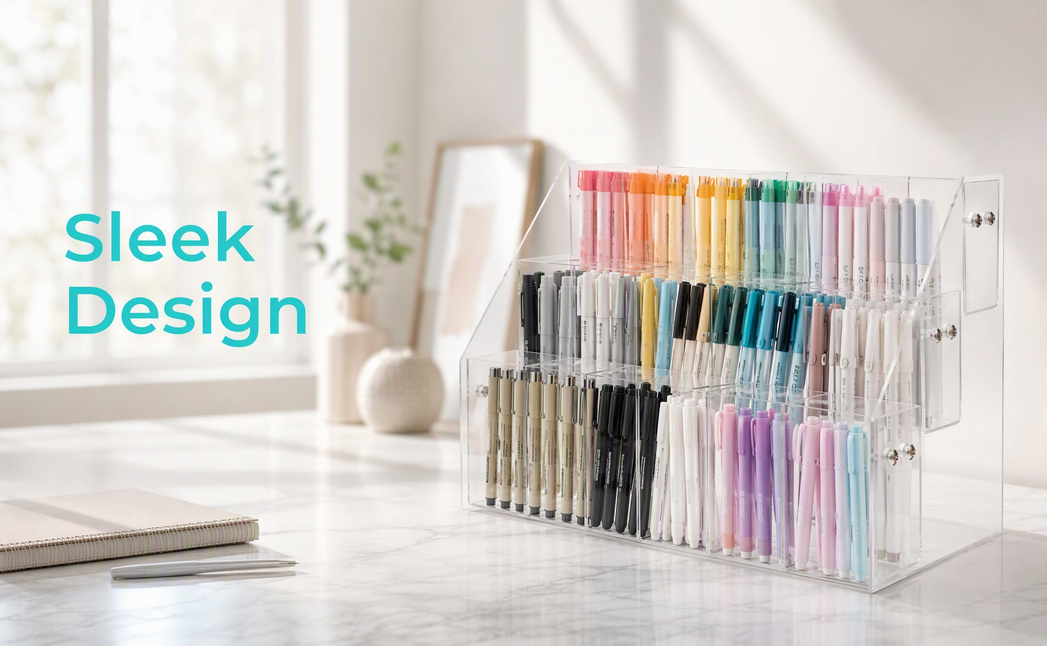 Acrylic Pen Display Stand Clea - огляд і ціна Stationery Office And School Supply Stores